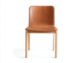 Sedia da pranzo - Ecopelle-Legno - 50x58x86 cm - Cognac - Minimalista