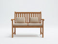 Panche da giardino-Legno-Tessuto-148x61x92 cm-Naturale-Beige-Stile classico da esterno